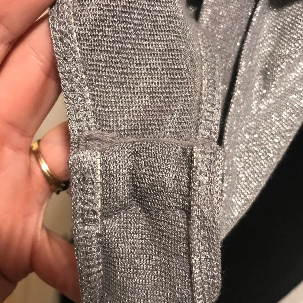 Wild Fable Silver Sparkle Bodysuit, Large - Picture 5 of 6